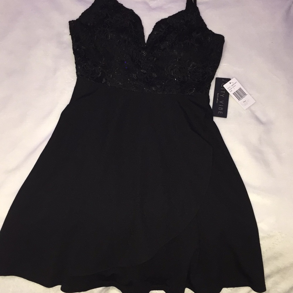 NWT black cocktail dress